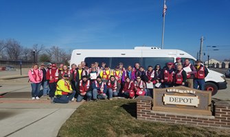 Red Cross Tell City Fire Department team up for "Sound the Alarm" installing free smoke alarms